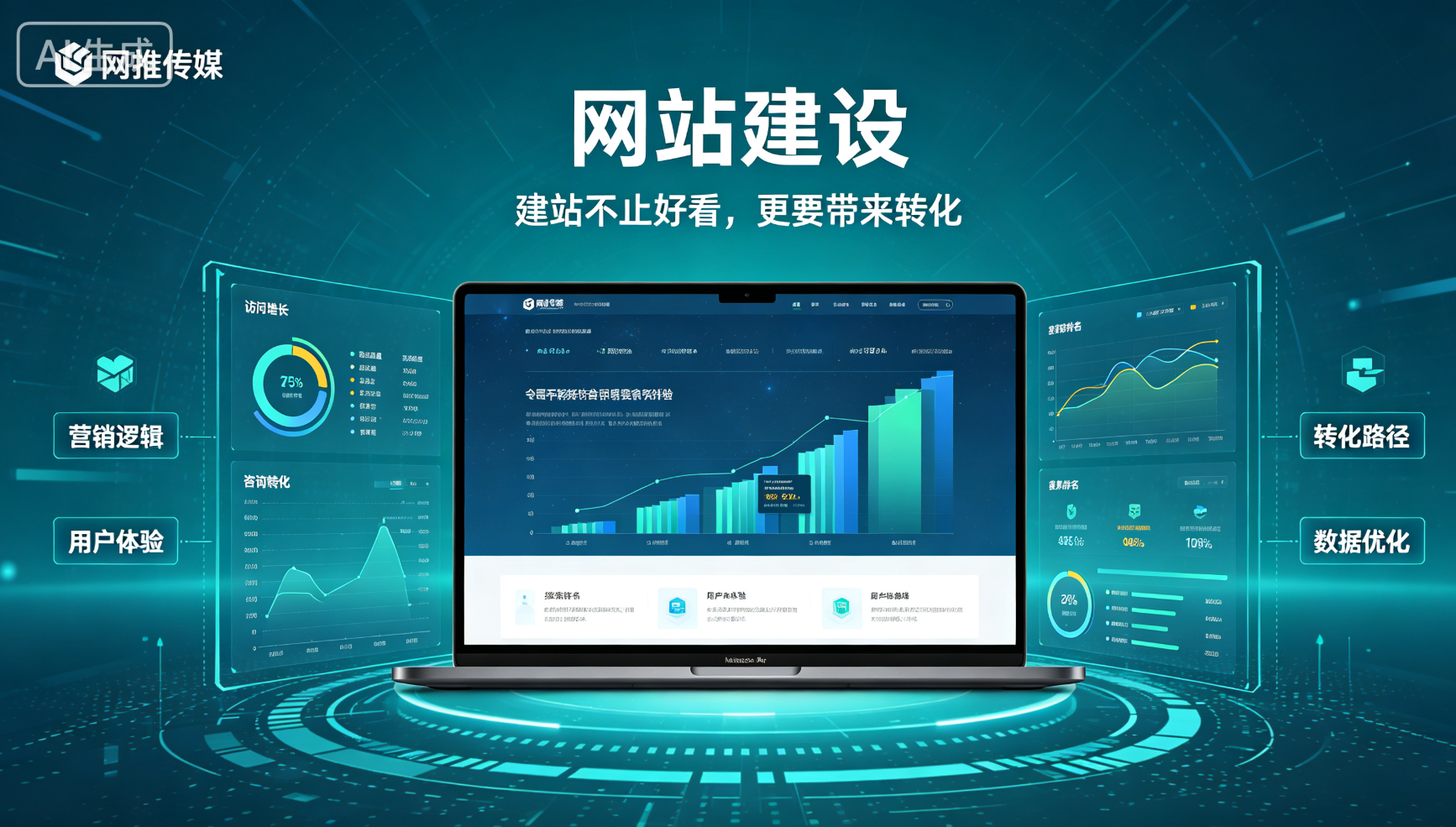 网站建设项目展示 - 企业官网与响应式设计